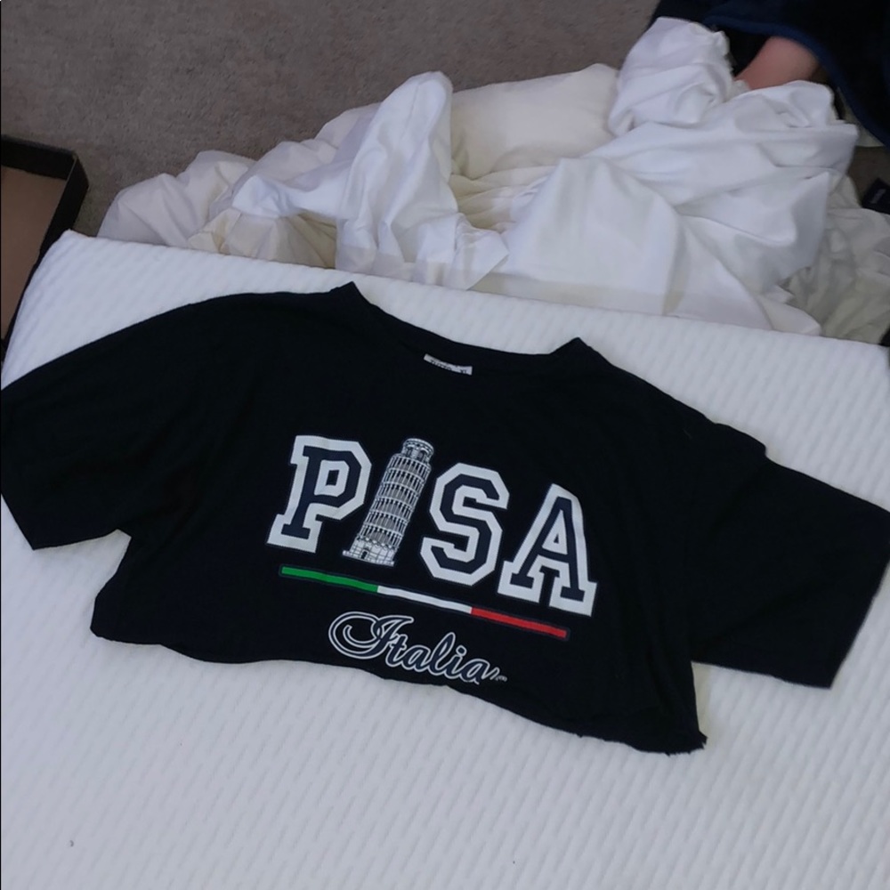 cut crop top, from Pisa, Italy